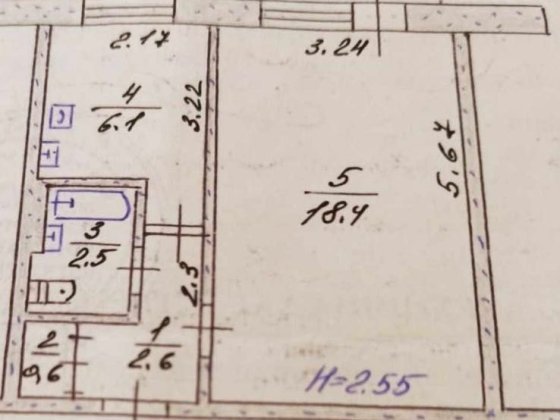 Продам однокомнатную квартиру Кривой Рог