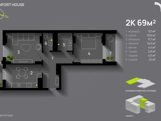 АКЦІЯ Благо comfort house 2 кімнатна здана Івано-Франківськ