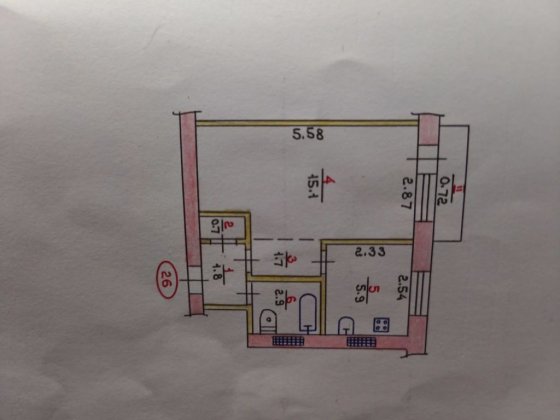 Продам 1кім. Квартиру Покровський район Кривой Рог