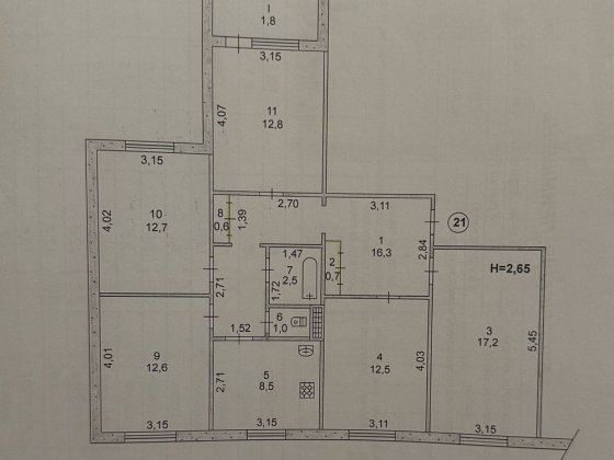 Продаж 5ти кімнатної квартири на Зарічному Кривой Рог