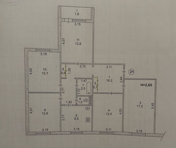 Продаж 5ти кімнатної квартири на Зарічному - фото 1