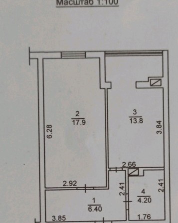 Роби РЕМОНТ уже сьогодні, квартира з документами S= 42,3м2 - фото 1