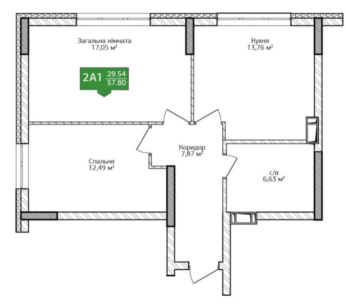 Остання квартира за акційною ціною можна в розтермінування.ПВ 27000$ - фото 1