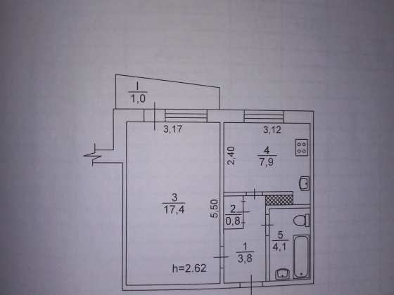 Однокімнатна квартира на 1 Східному Кривий Ріг