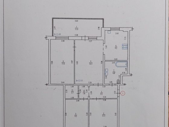 4-кімнатна квартира Полтава