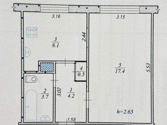 Продам 1 комнатную квартиру от хозяина Кривой Рог
