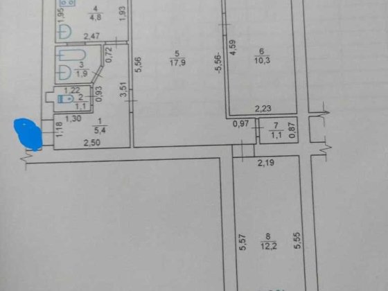 Продаж 3-к квартири/р-н.Океана/2-й поверх/ Полтава