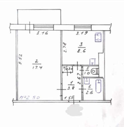1 кімнатна квартира Огнівка Щеротьєва школа 16 - фото 1