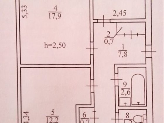 3-х чешка 129 кв-л 2/5 не угл, ОСББ, под ремонт Кривой Рог