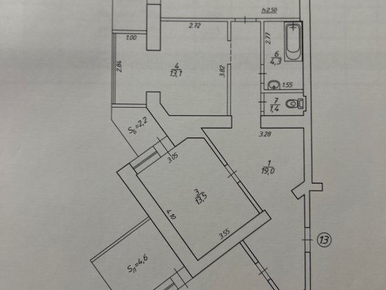 Трикімнатна квартира з чудовим плануванням Суми