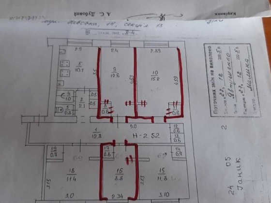 Продам 3 комнаты в КОММУНАЛКЕ Кривой Рог