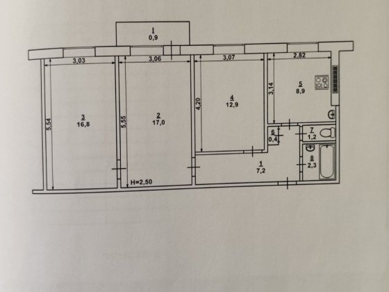 Продам 3х кімнатну квартиру Кривой Рог