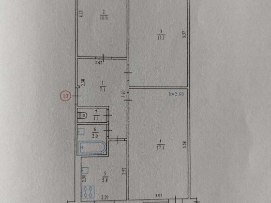 3-кімнатна квартира на Алмазному Полтава