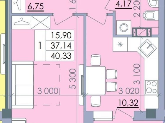 ЖК «Пелюстковий» Власник! 1-кімн. 41кв.м. Полтава