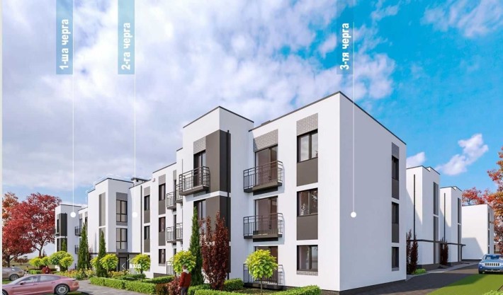 Продаж 2-к квартири в новобудові, індивідуальне газове опалення - фото 1