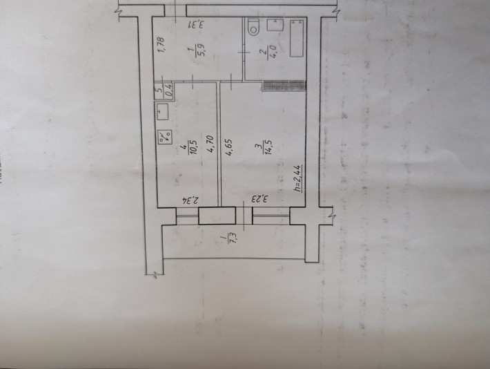 Однокомнатная квартира - фото 1