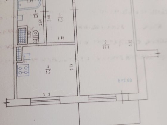 Продамо або поміняємо 1у кв на Бл.Леваді на 1-у або 2-у р-нАлмазний. Полтава