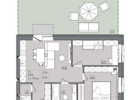 Двокімнатна квартира з власним двориком Рівне