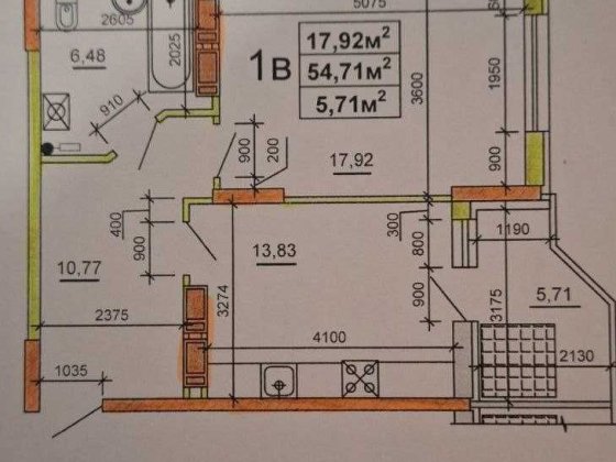 Продаж-переуступка  видової 1-кім. квартири ЖК Смілянська 48 Черкассы