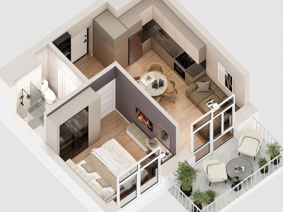 Продаж 1.5-кімн квартири в новобудові Ужгород