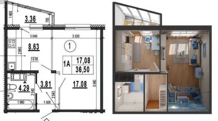 Продаж 1К «Синевір» Бориса Гмирі 22-Б - фото 1