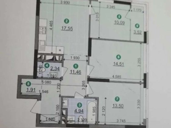 Продаж 3-к квартири ЖК Діброва Парк.вул.Некрасова Віктора (Сєверо-Сирецька)8