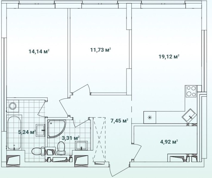 2 кімн. кв. буд. 10.7 Жк-Варшавський 3 Власник - фото 1
