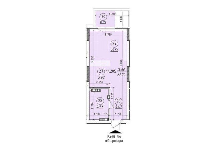 Однокімнатна квартира в новобудові центр міста - фото 1