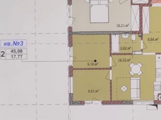 Квартира з терасою в газофікованій новобудовв Ужгород