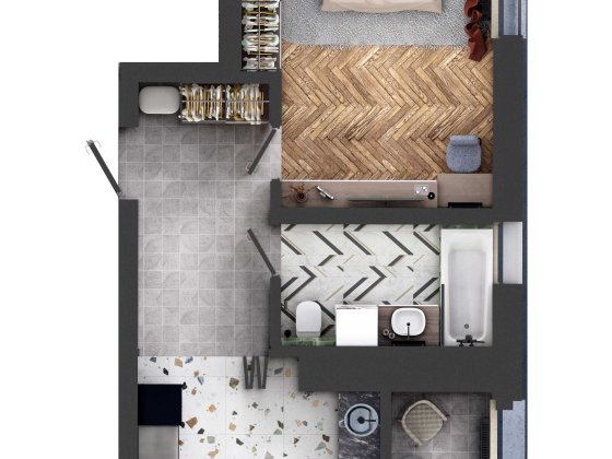 ОДНОКІМНАТНА квартира вул. Руська 211б нове будівництво Черновцы