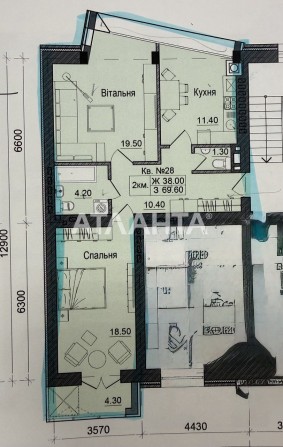 2 кім. кв. 69 м² у новобудова |Підземний паркінг |Сторожинецька - фото 1