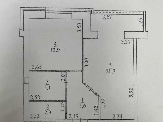Продаж 1-кімнатної ЖК "Резиденція" | 51 м2 Черкассы