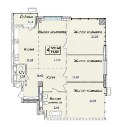 Нова 4 кімнатна квартира ЖК "Новопечерські липки" Верхогляда 19Б - фото 1