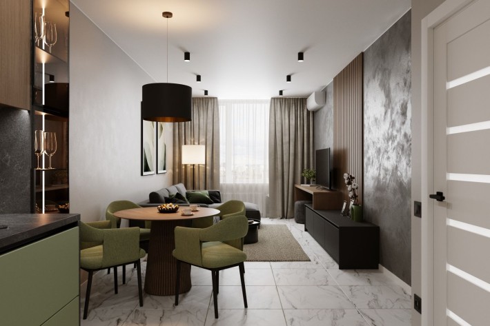 Продається 1 кімнатна(евродвушка), видова квартира 59 м.кв.  жк" Новий - фото 1