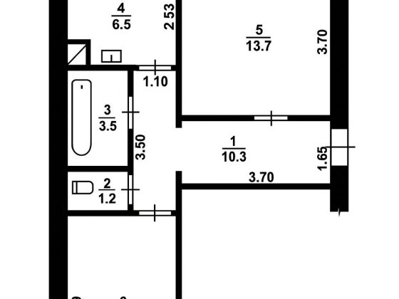 Двухкімнатна квартира по Київській Житомир