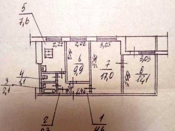 Продаж 3к. квартири початок Слобожанського пр. Днепр
