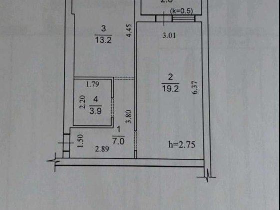 Продам большую 1 ком- 46 м2! Тополь 3- Опытный Дніпро