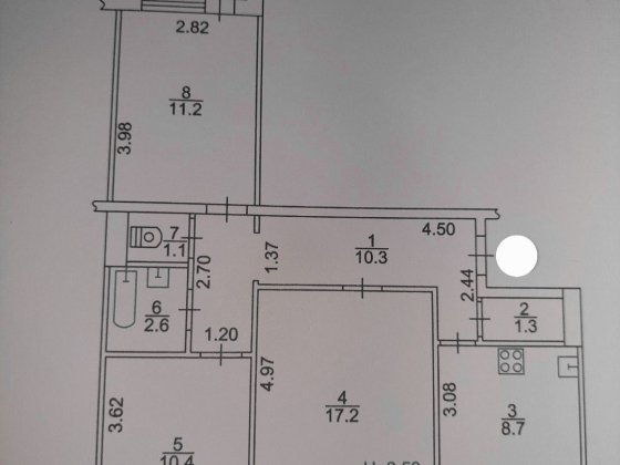 Продам 3х квартиру на ж/м Тополь (Сокол, Победа) Дніпро