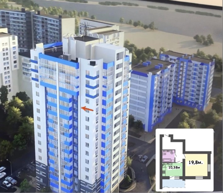 Велика, сучасна 1 кім. квартира вул.Героїв Дніпра,53/4 - фото 1