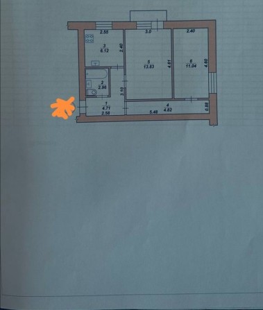 Продам 2-х Кім квартиру Сінний ринок - фото 1