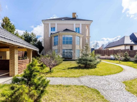 Оренда Будинок Лісники 7к 610м2 КМ Зелений гай Камін Сад Гардеробна Лісники