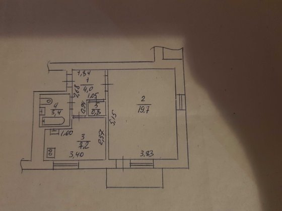 1-кімнатна квартира Лубны