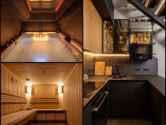 Квартира с сауной и джакузи. Двухуровнева в ЖК Комфорт таун. Аренда Киев