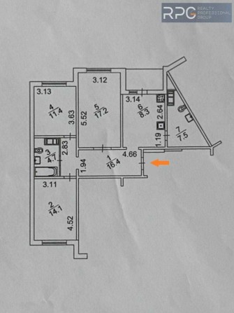 БЕЗ КОМІСІЇ! Продається 3-кімнатна квартира в ЖК «Єврика» - фото 1