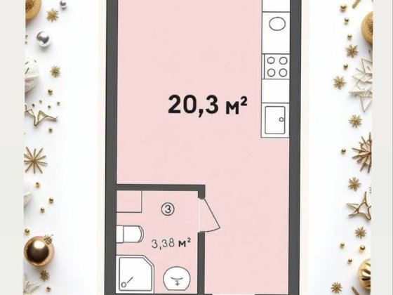 НОВОРІЧНА АКЦІЯ! Продам смарт квартиру 20,3 м² у затишних Бортничах Киев