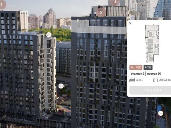 VIP Видова 5-к 211м2 Тераса | ЖК ТРІНІТІ | ЖК TRIIINITY | Тютюнника 39 Киев