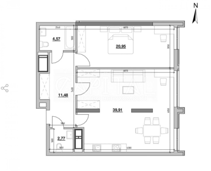Продажа квартиры, шос. Железнодорожное, ЖК Nordica. - фото 1