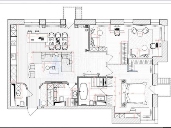 Продаж 3к Квартири 123м2 жк TRIIINITY  Барбюса Анрі, Печерськ, Київ Київ