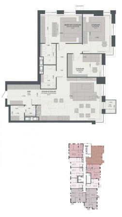 Продаж 3к Квартири 123м2 Жк TRIIINITY  Печерск, г. Киев - фото 1