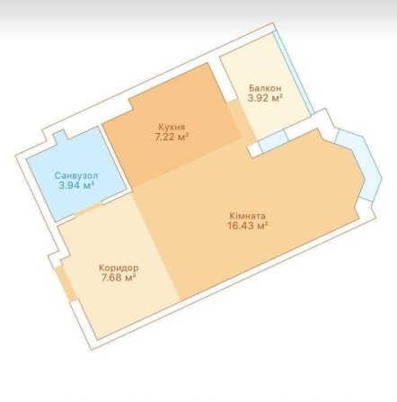 Продаж квартира 39м2 в новому ЖК Одеський бульвар Метро Теремки без% - фото 1